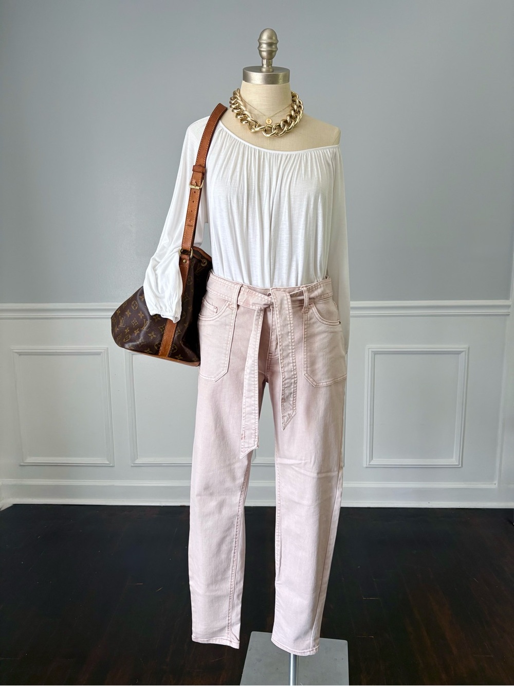Stitch Star Belted Utility Jeans